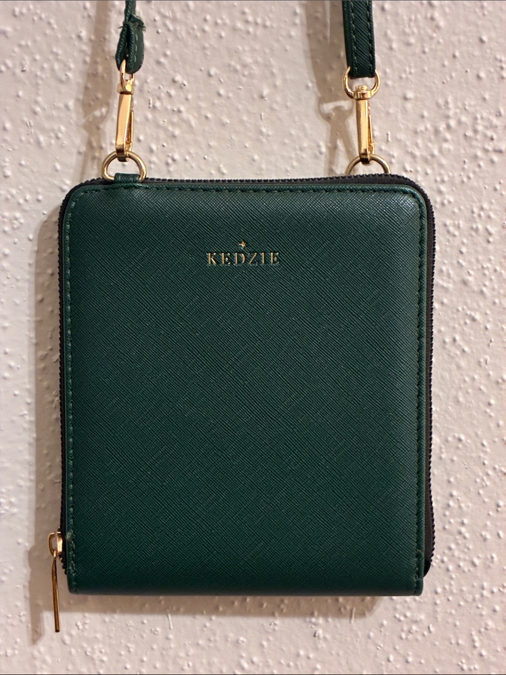 Kedzie Emerald Green Mini Crossbody Wallet Bag